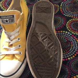 Yellow converses